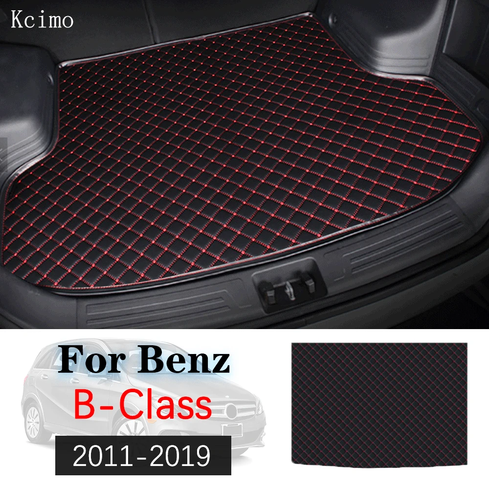 

Leather Car Trunk Mat Carpet Tail Benz Cargo Liner For Mercedes Benz B Class 2011-2019 Trunk Boot Mat Rear Benz W246 Liners Pad