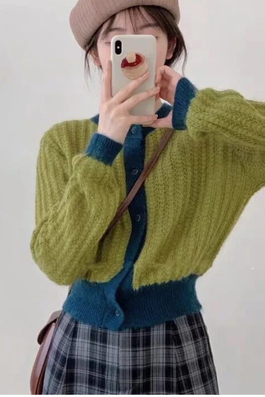 

2021 верхняя одежда, нежный женский свитер для колледжа