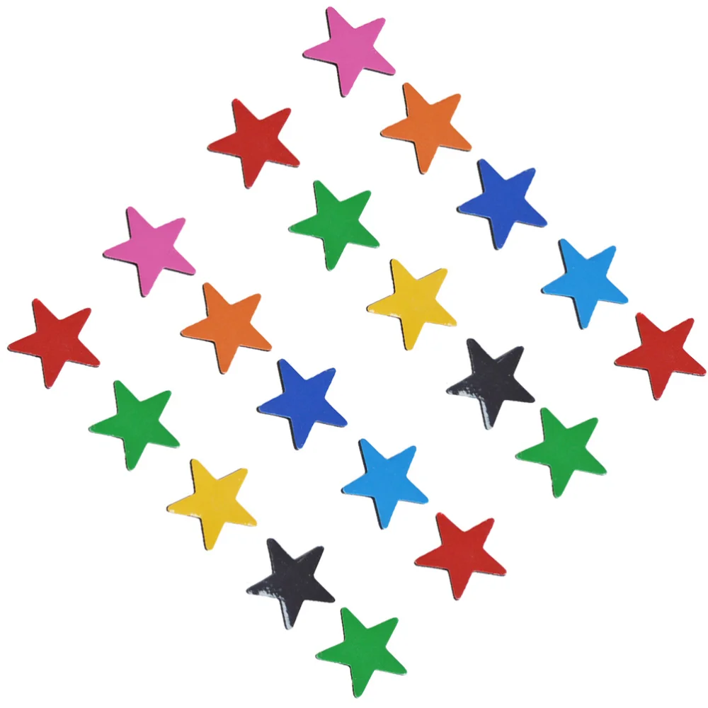 

20Pcs Five-Pointed Star Fridge Magnet Creative Fridge Sticker Refrigerator Magnet Mixed Color