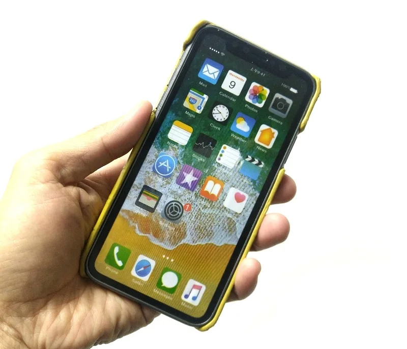 Чехлы для телефонов из натуральной кожи с ремешком на руку для iPhone X XS Max 7 8 Plus, Роскошные тонкие чехлы из крокодиловой кожи желтого цвета