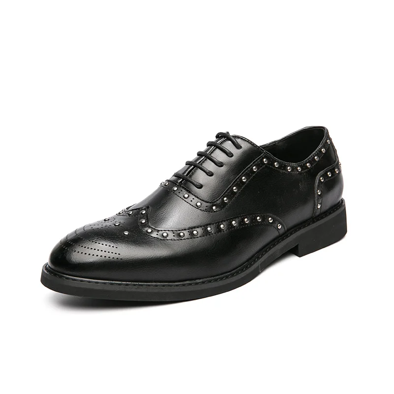 

Shoes Brand Men Men Dress Shoes Male Wedding Fashion Office Footwear High Quality Patent Leather Comfy Men Formal Shoes