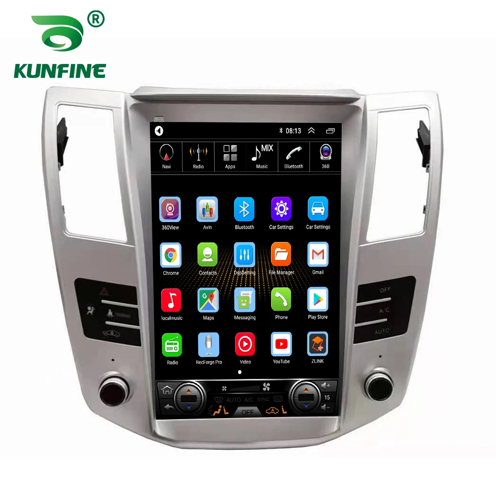 Экран Tesla Восьмиядерный 4 Гб RAM 64GM ROM Android 10 0 автомобильный DVD GPS плеер Deckless