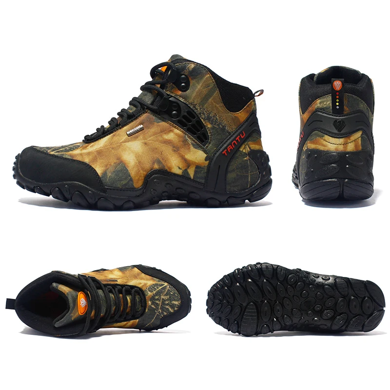 Профессиональная уличная походная обувь мужские кожаные водонепроницаемые