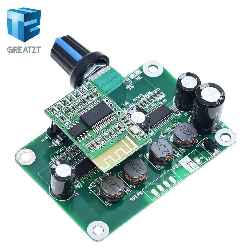 Bluetooth 4,2 TPA3110 30 Вт+ 30 Вт Цифровой стерео аудио Мощность модуль усилителя 12 V-24 V автомобиль для USB Динамик, Портативный Динамик