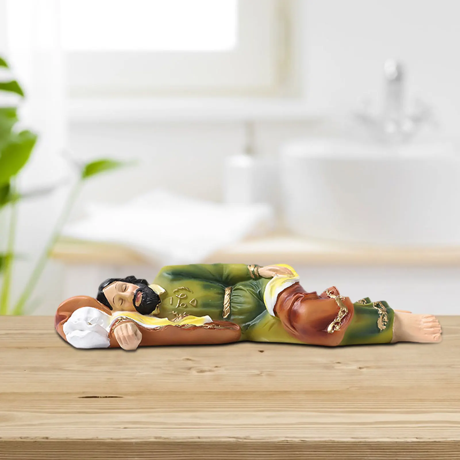 

Jesus Horizontal Statuette Ornament Religious Nativity Scene Crafts Exquisite Gifts Living Room Decoration