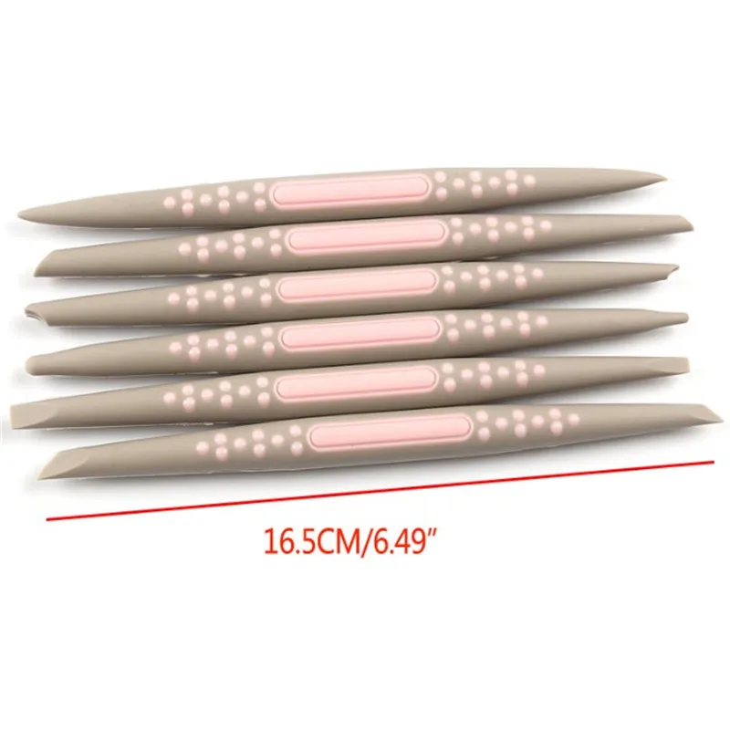 

4YANG 6 pcs/set Silicone Fondant Cake Decorating Flower Modelling Pen Sugarcraft Flower Modelling Tools Cake Sculpture Clay Mold