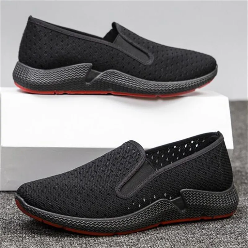 

Sneakers Men's Summer Shoes 2019 New Plus Size 38-45 Comfortable Men Casual Shoes Mesh Breathable Loafers Flats Shoes Footwear