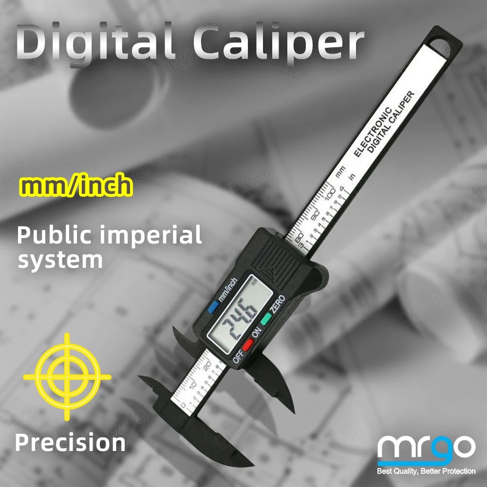 Caliber Digital Caliper Vernier Tools Ruler Pachometer Barbell Micrometer Electronic Plastic Handle Calibrator | Инструменты