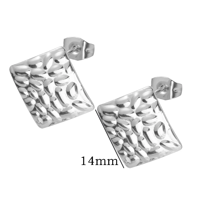 Серьги-гвоздики женские из нержавеющей стали диаметром 13/14 мм 6 шт./лот