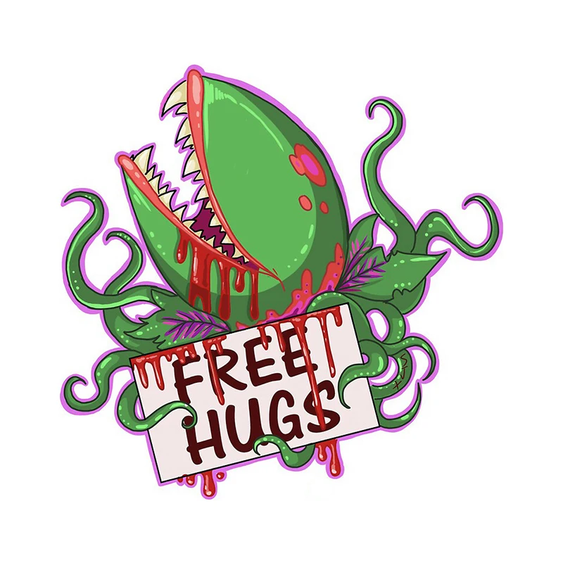 

Free Hugs Monster Decal Cartoon Car Sticker Windshield Bumper Motorcycle Helmet Decal High Quality KK Vinyl Cover Waterproof PVC