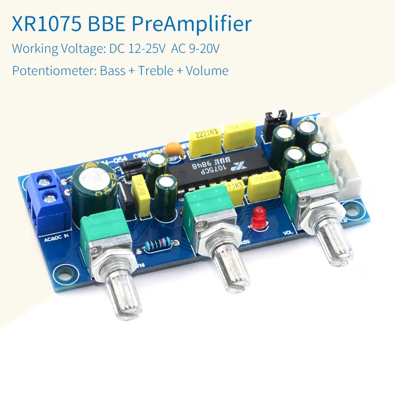 Плата тонального сигнала UNISIAN XR1075 BBE цифровая плата управления звуком