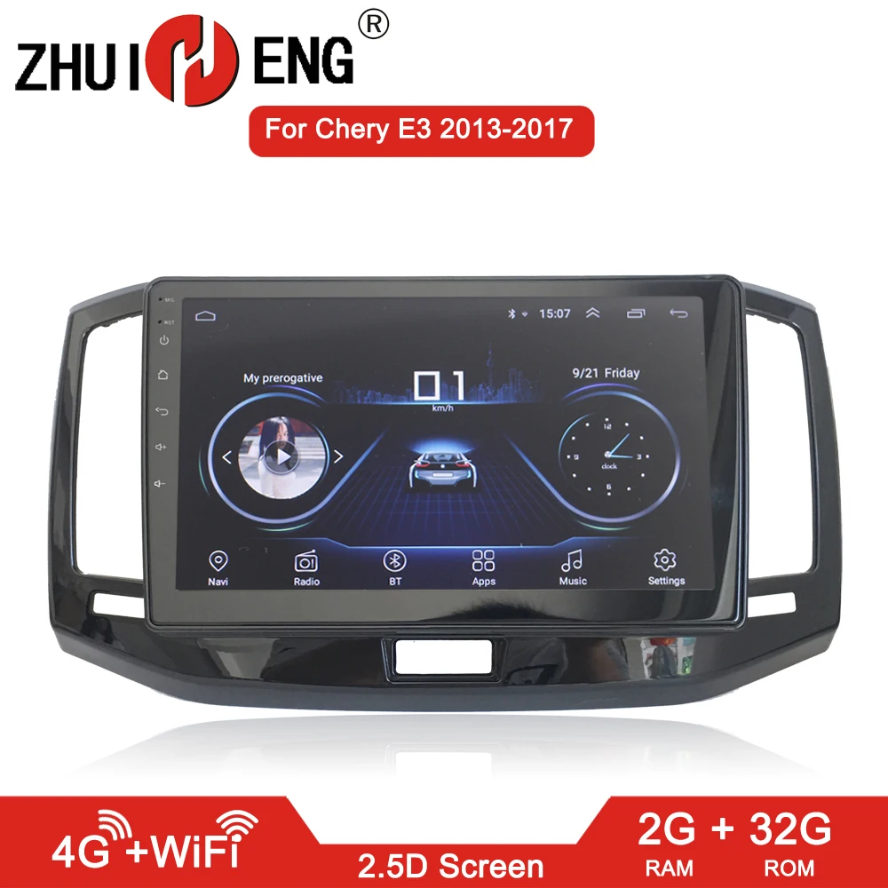 Автомагнитола ZHUIHENG 2 + 32 ГБ Android 8 1 din для Chery E3 2013 2017 dvd плеер gps navi автомобильный