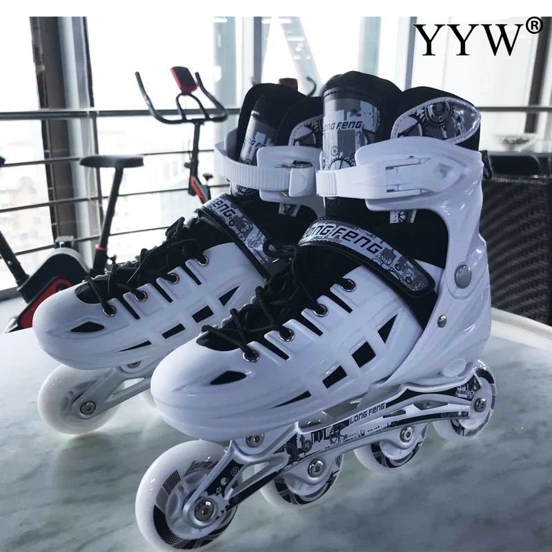 Для мальчиков и девочек женщин на плоской подошве для взрослых роликовых коньков