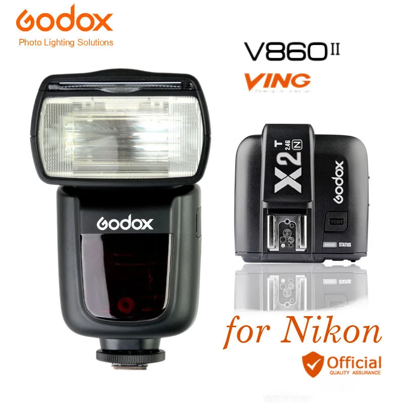 

DHL 3*Godox V860II-N E-TTL HSS 1/8000 Li-ion Battery Speedlite Flash+Transmitter for Nikon d810a d810e d4s d850 d810 d750 d800