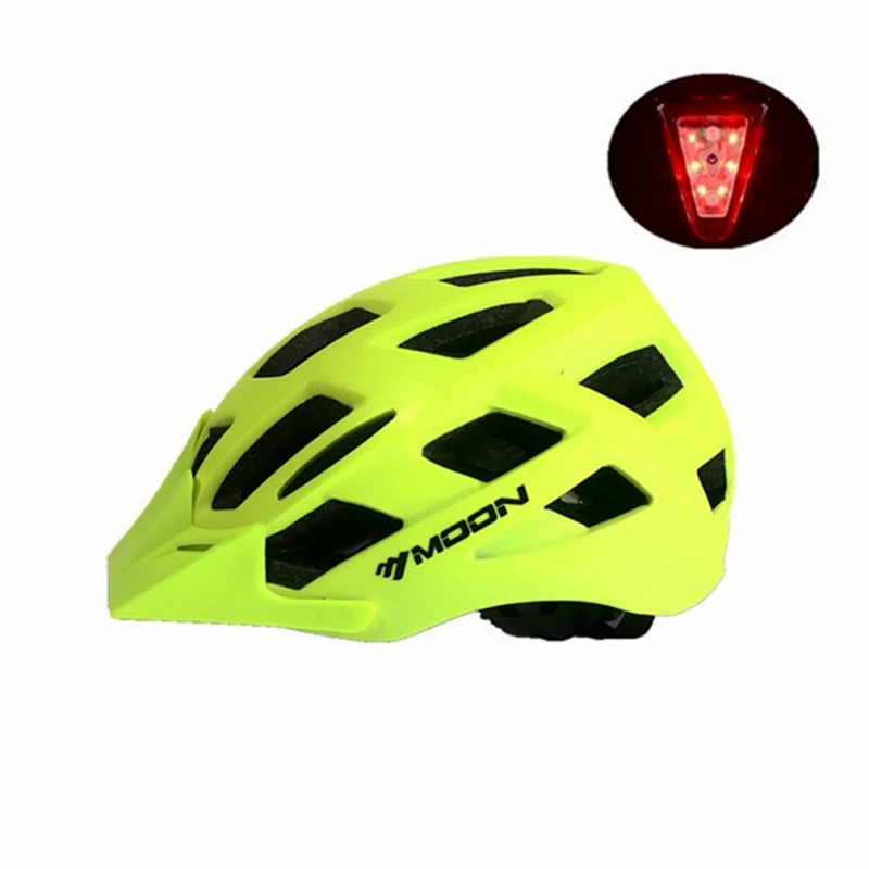 Fluorescent yellow Велосипедный шлем с градиентом, с козырьком, для гонок, шоссейного горного велосипеда, шлем для горного велосипеда, велосипедный шлем для езды на гору, велосипедный шлем Casco Ciclismo BMX - Цвет: Fluorescent yellow