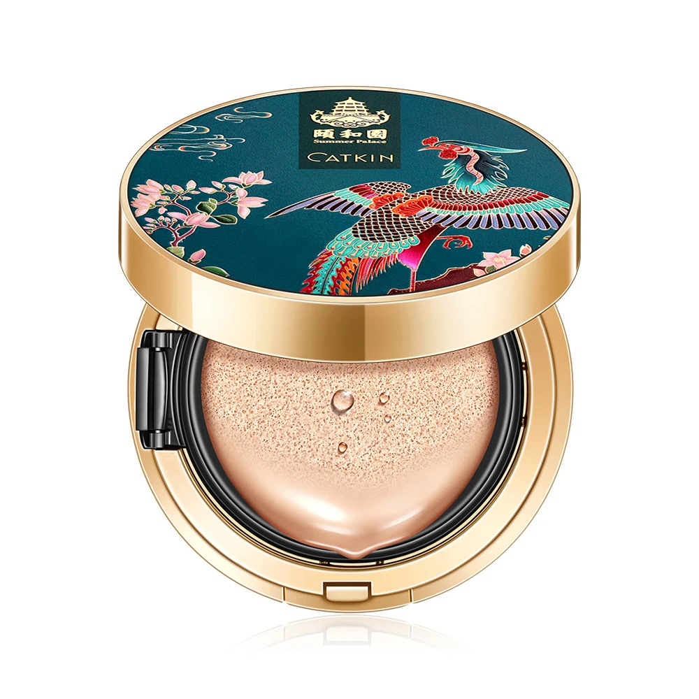 CATKIN BB крем Air Cushion основа влага натуральная крышка консилер+ бесплатно заправка средний/легкий 0,46 унций