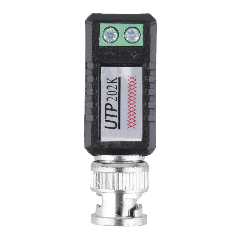 2 шт черный чехол CCTV один канал пассивный видео балун трансивер BZX 202K|Компьютерные