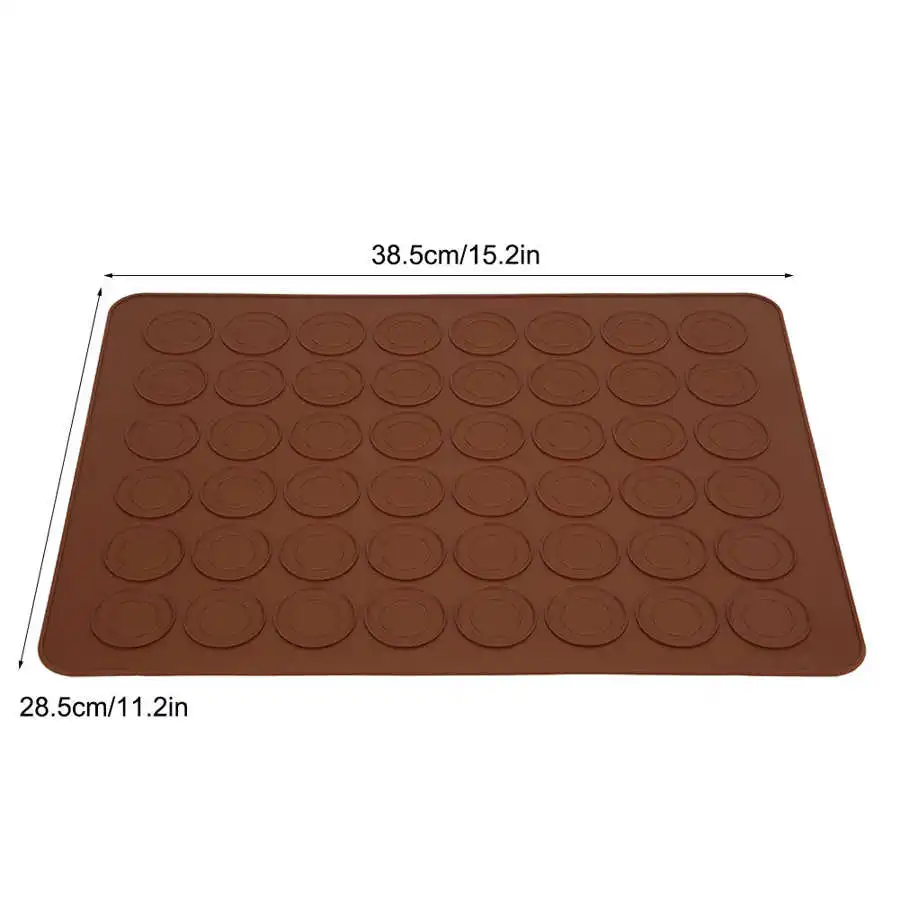 48 Holes Round Silicone Macaron Cake Pad Baking Tray Oven Non-Stick Mat Tools DIY Mold Bakeware Kitchen Accessory |