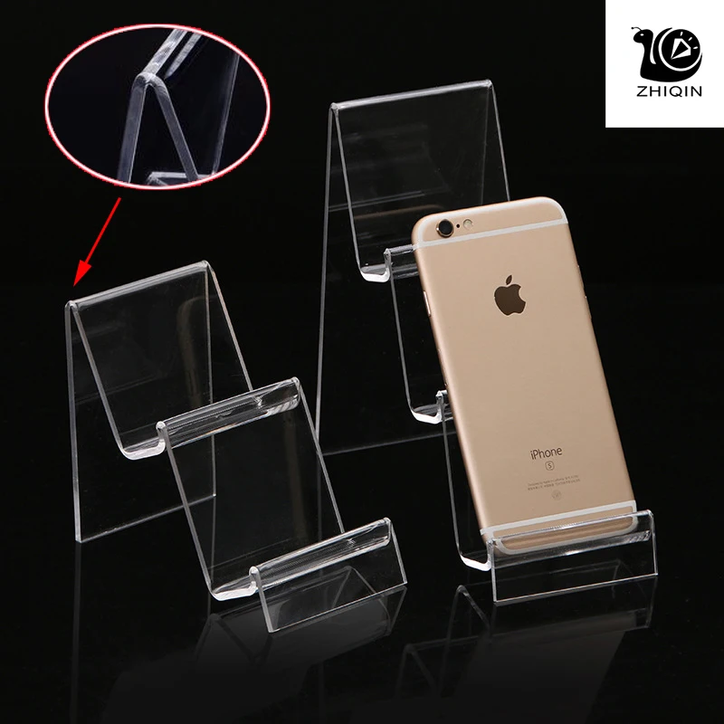 1 шт. прозрачная акриловая полка для демонстрации мобильного бумажника стойки