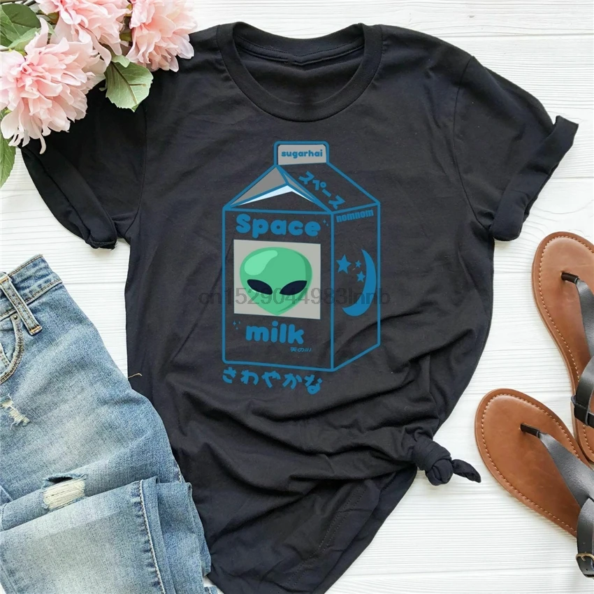 Футболка с космическим молоком одежда пастельного цвета футболки короткими