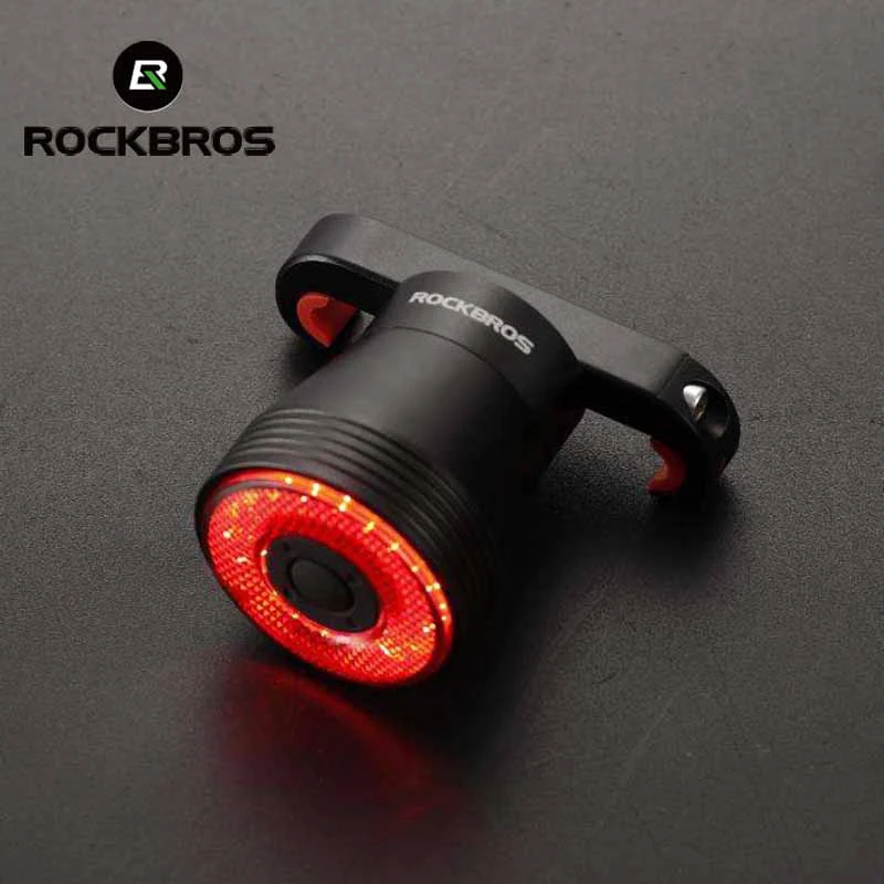 Задний велофонарь ROCKBROS Q5 светодиодный с умным сенсором USB|Велосипедная фара| |