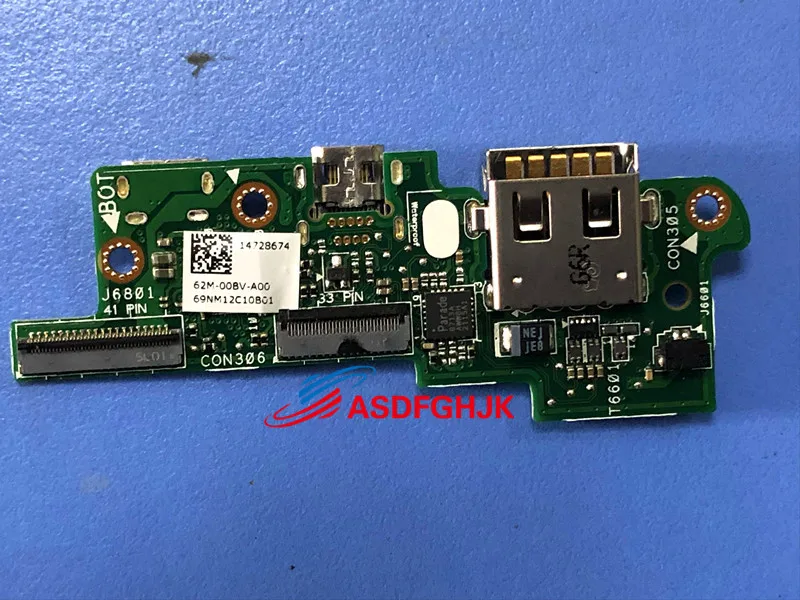 Original JCT2 USB Board for Dell Venue 11 Pro 7140 Micro USB Mini HDMI Charging Port with CABLE Works