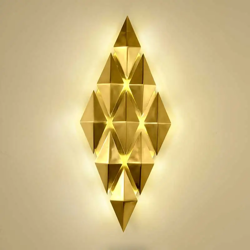 

Living Room Luxury Gold Metal Led Wall Lamp 4 Light / 9 Light Led Wall Scones Foyer Wall Mounted Lamparas Lustre Lamp Fixtures