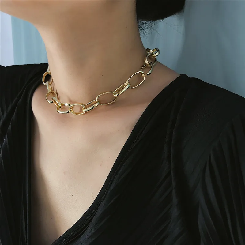 Женское массивное ожерелье в стиле хип хоп|Цепочки| |