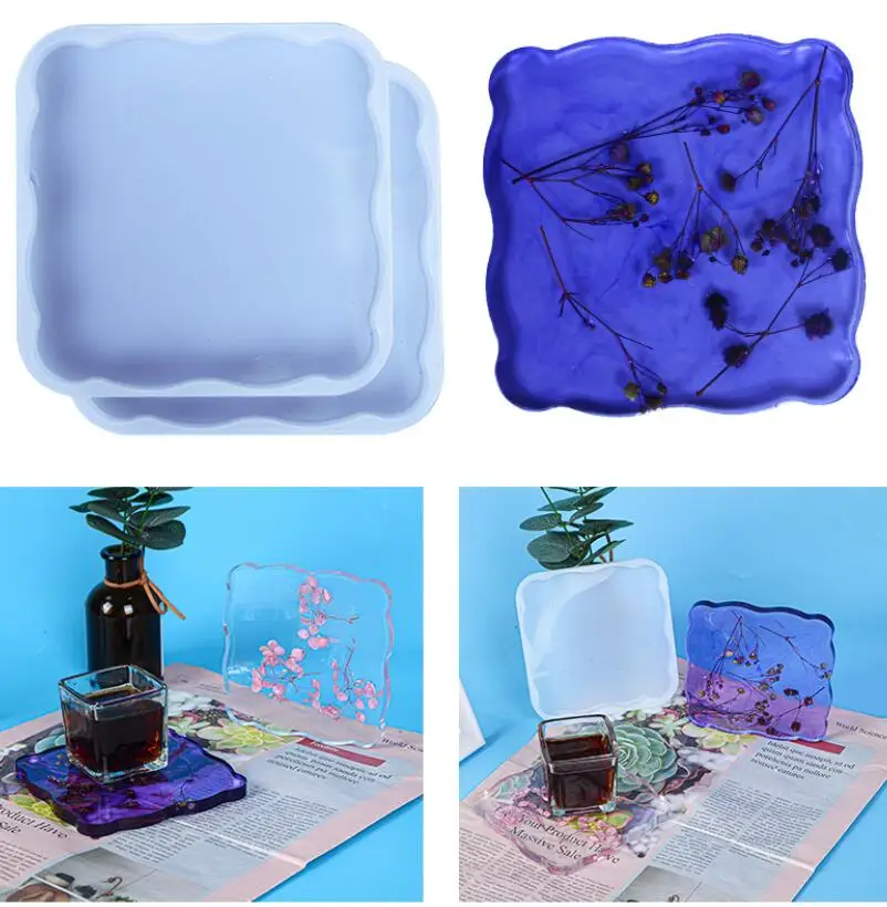 

Silicone Molds Coaster Jewelry Making Tools For Resin Jewelry UV Epoxy Pressed Flower DIY Crafts