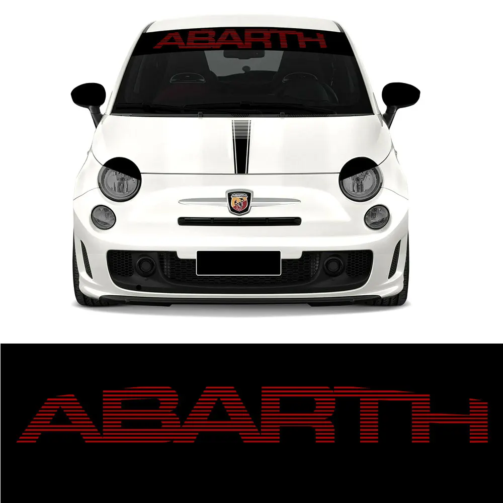 Для fiat 500 abarth логотип лобовое стекло виниловые наклейки в виде Фотообоев c переводными картинками Стикеры