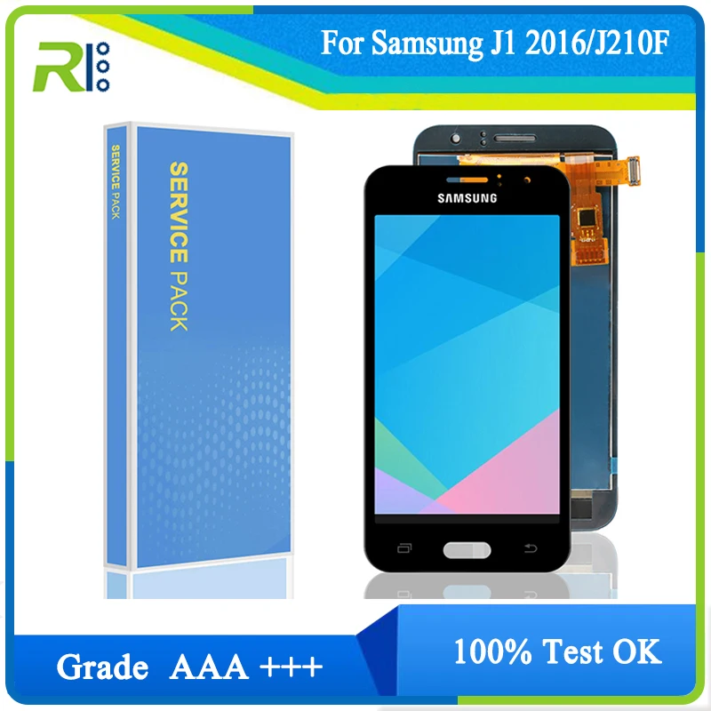 

ЖК-дисплей j120f для SAMSUNG GALAXY J1 2016 J120 J120f J120M J120H, дисплей с сенсорным экраном и дигитайзером в сборе для Samsung j120f lcd