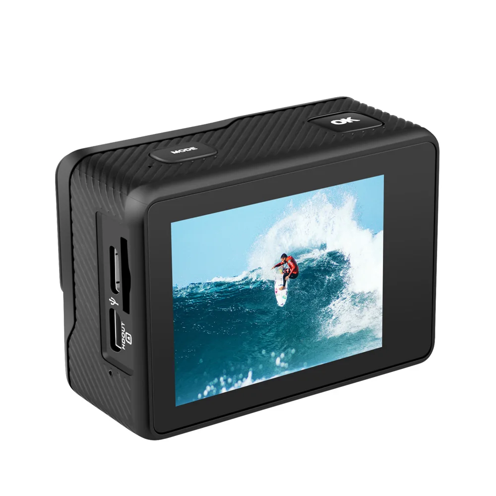 Купить Экшн-камера EIS, Ultra HD, 4K, 60fps, Wi-Fi, 2,0 дюйма, 170D, Подводная Водонепроницаемая камера, 4-кратный зум, спортивный рекордер