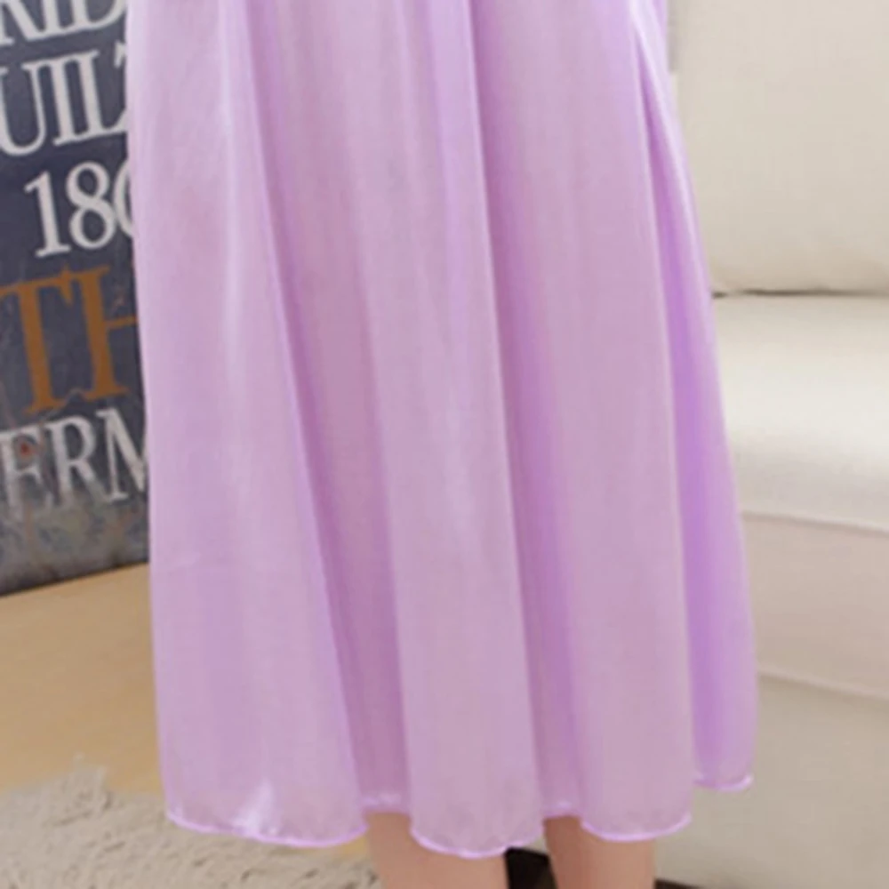 HEFLASHOR кружевная шелковая ночная рубашка сексуальная женская пижама с коротким