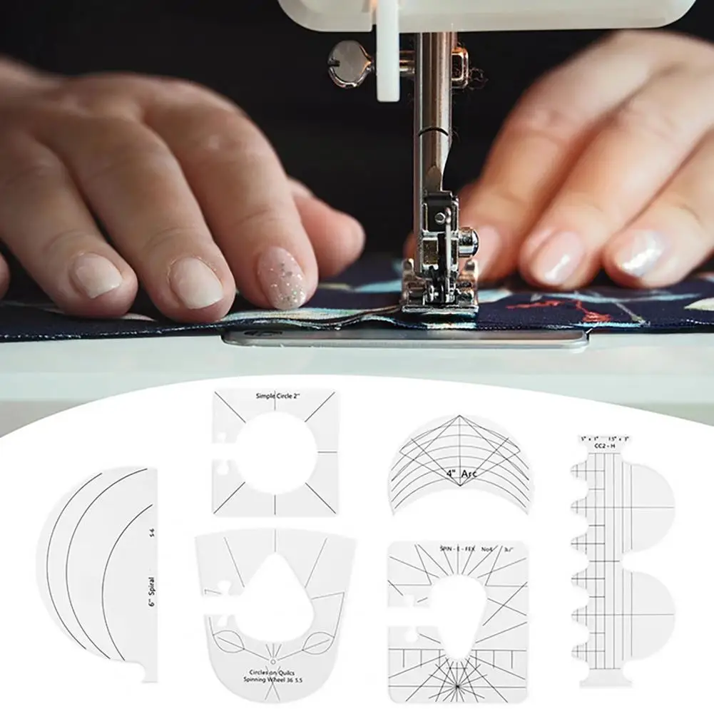 6 шт./компл. практичная линейка для лоскутного шитья легкий набор полый