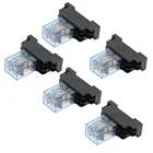 Реле LY2NJ 12 В, 24 В, 36 В, 220 В, 110 В переменного тока, маленькое реле постоянного тока, 10 А, 8-контактная катушка DPDT с цоколем, 5 комплектов