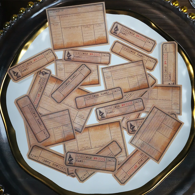 Panalisacraft 3 стиля винтажных наклеек из пергамента для скрапбукинга, проектов DIY, фотоальбомов и изготовления открыток.