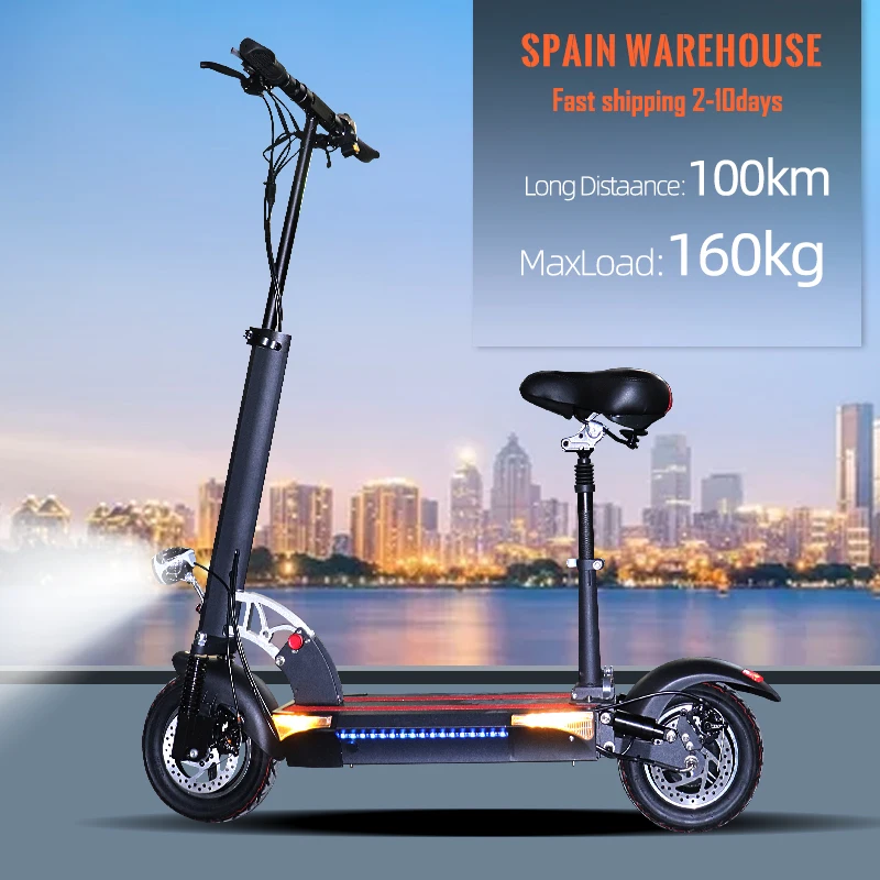 

48V 800W Electric Scooter High Power 100km Long distance with Lithium Battery e Scooter For Adult Electric Kick Scooter No Tax