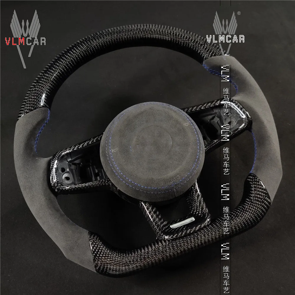 Автомобильное рулевое колесо VLMCAR из углеродного волокна под заказ для VW Golf MK7 MK7.5