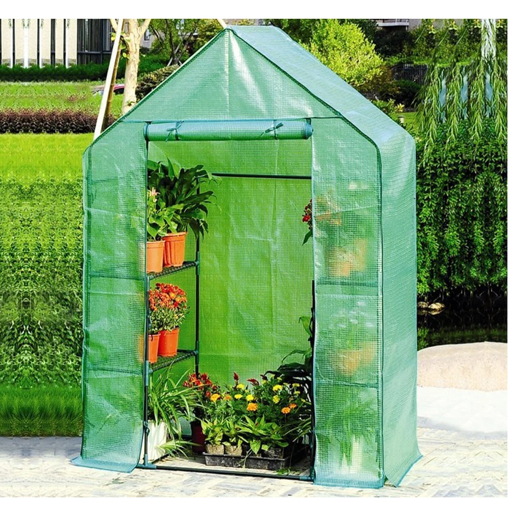 Зеленые теплицы для домашних растений двухэтажные Мини садовые теплые комнаты