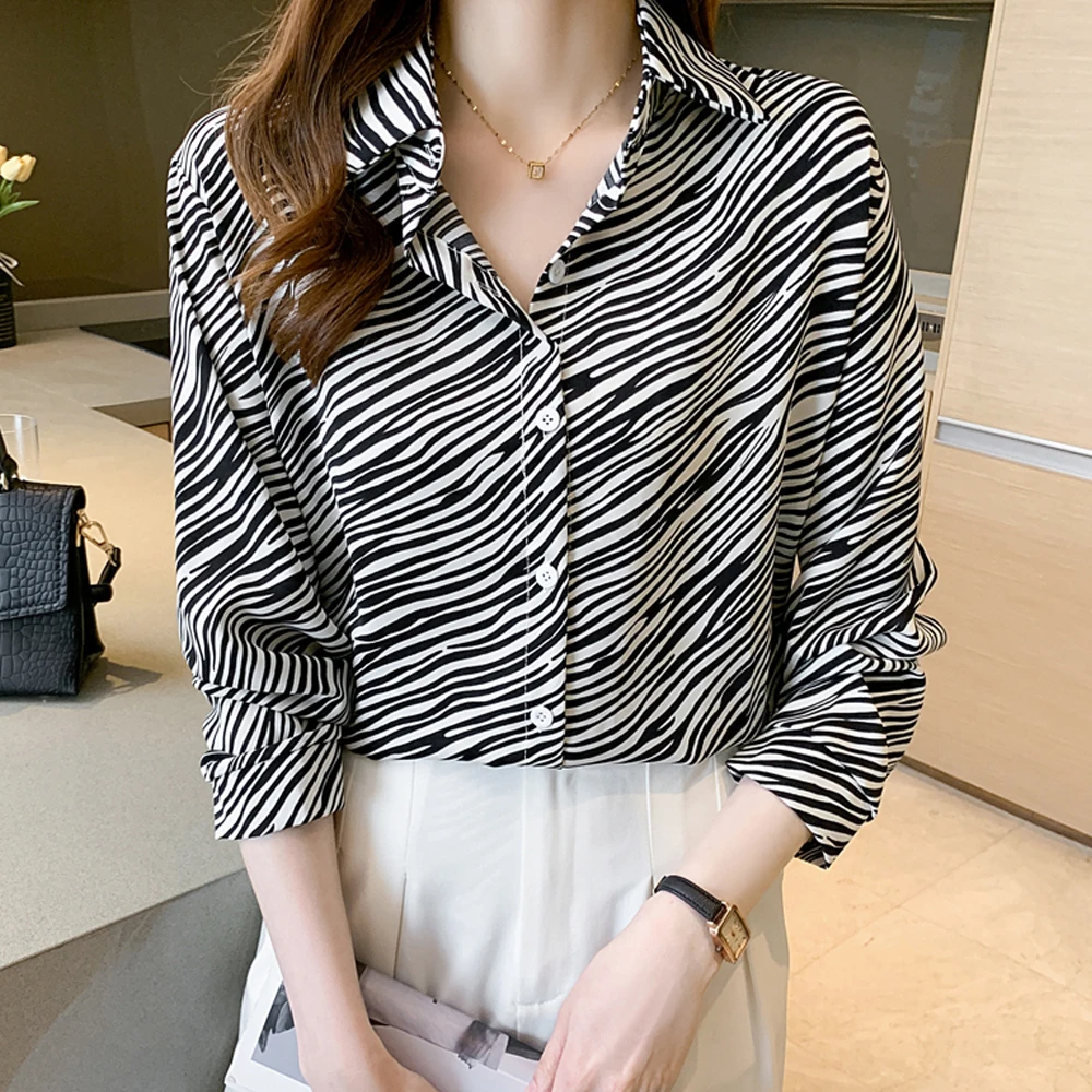 

Women Casual Tops And Shirts Chic Loose Streetwear Printed Blouse Vintage Ladies Beach Shirts Blusa Feminina Female Clothing
