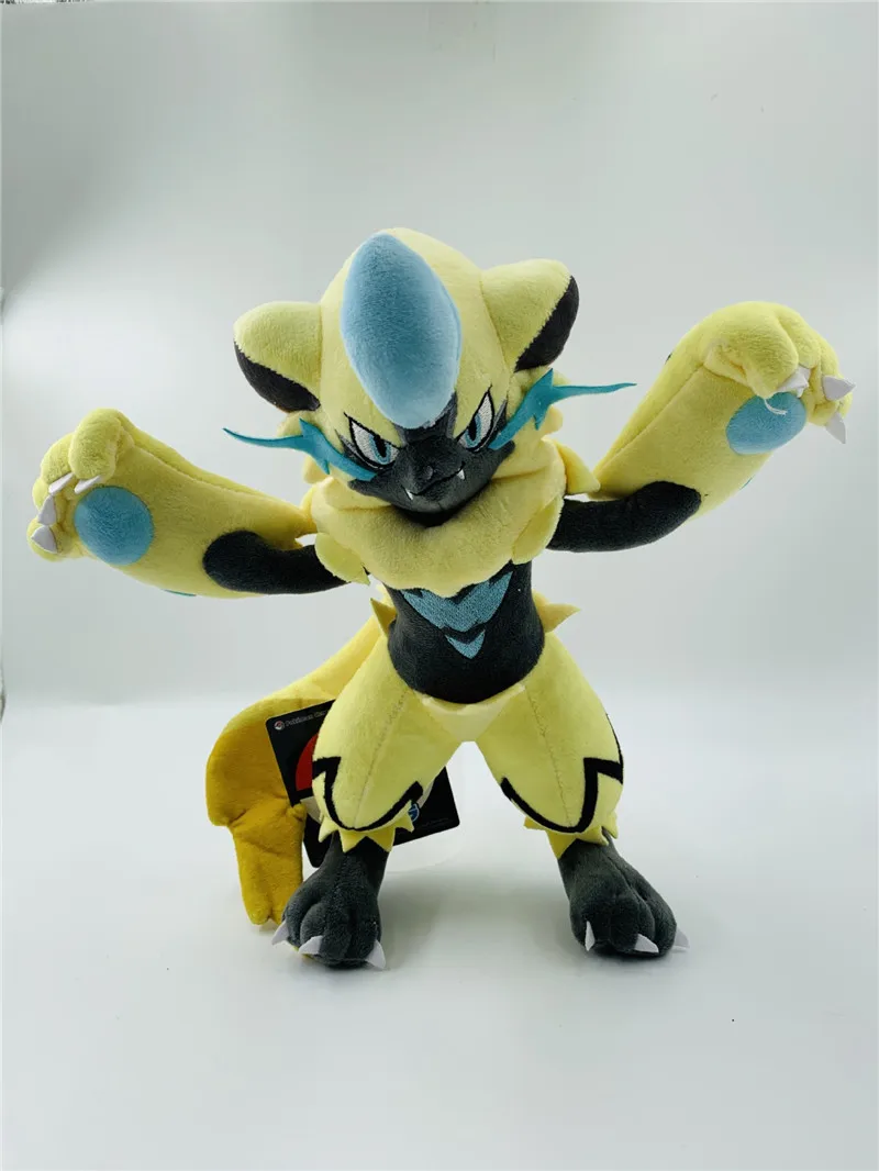 32 см Большой размер Zeraora Плюшевые игрушки Аниме мультфильм Пикачу Peluche куклы день