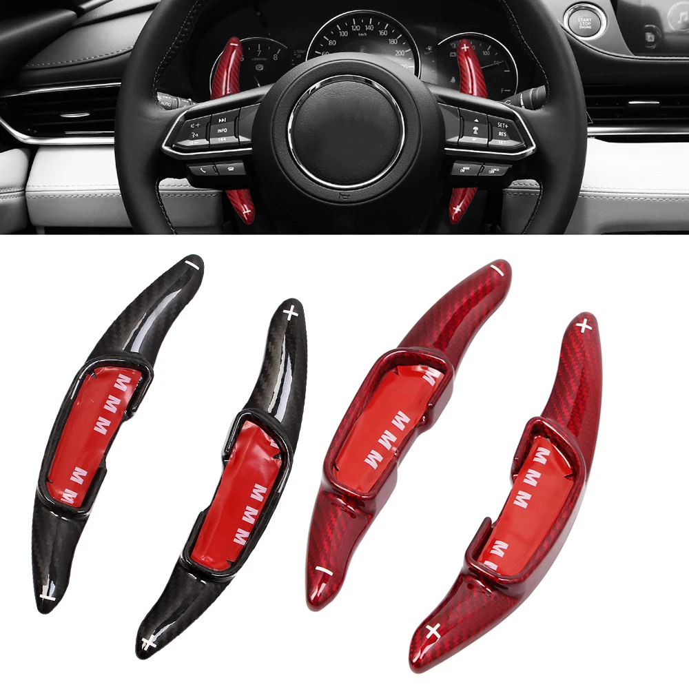 Лопасть переключения передач на руль удлинитель из углеродного волокна для Mazda 3 6