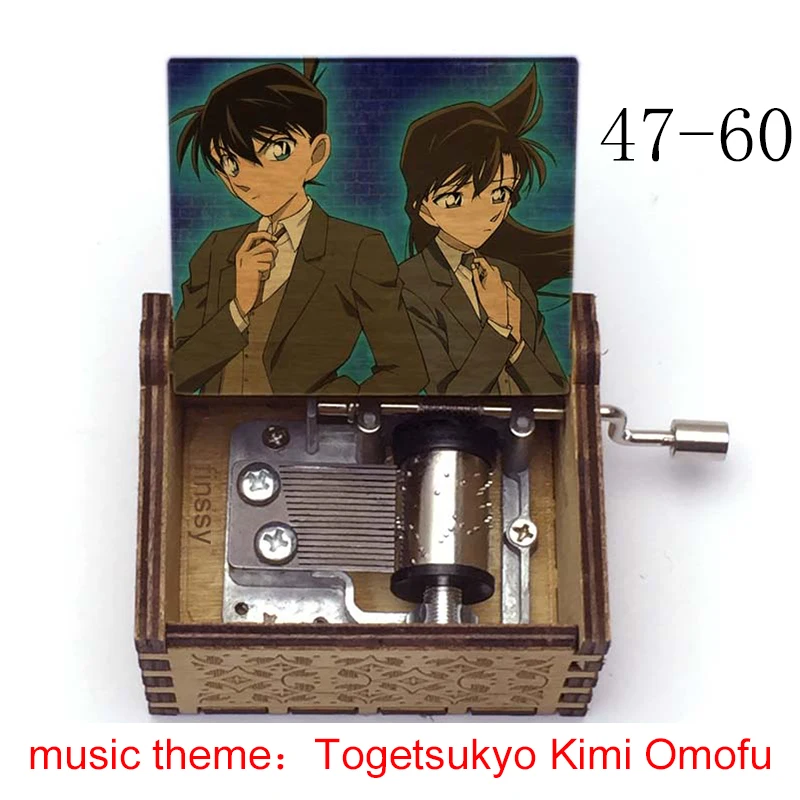 Музыкальная шкатулка с изображением детектива Конана музыкальная для фанатов