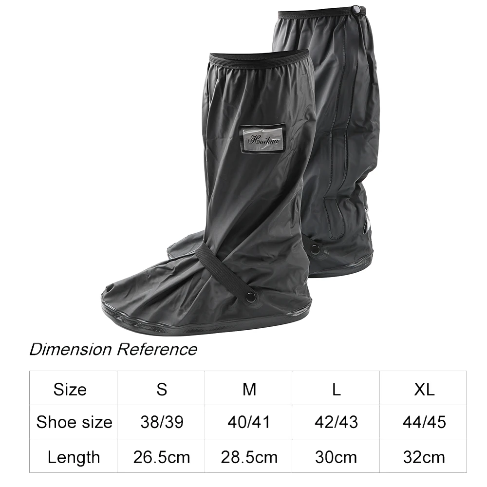 

Motorcycle Scooter Bike Rain Shoes Cover Reusable Non-Slip Boot Covers For Rainy Day Unisex Waterproof and Windproof Shoe Covers