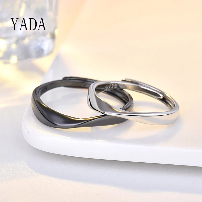 

YADA GIFTS Fashion Love Stainless Steel Rings for Men&Women Hollow Lovers Couples Ring Engagement Wedding Jewelry Ring RG200011