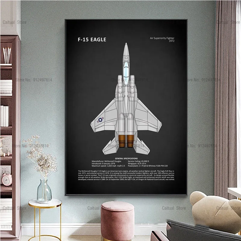 C216 мировая военная модель самолета F-22 SU57 Soyuz Rocket HD Картина на холсте плакаты
