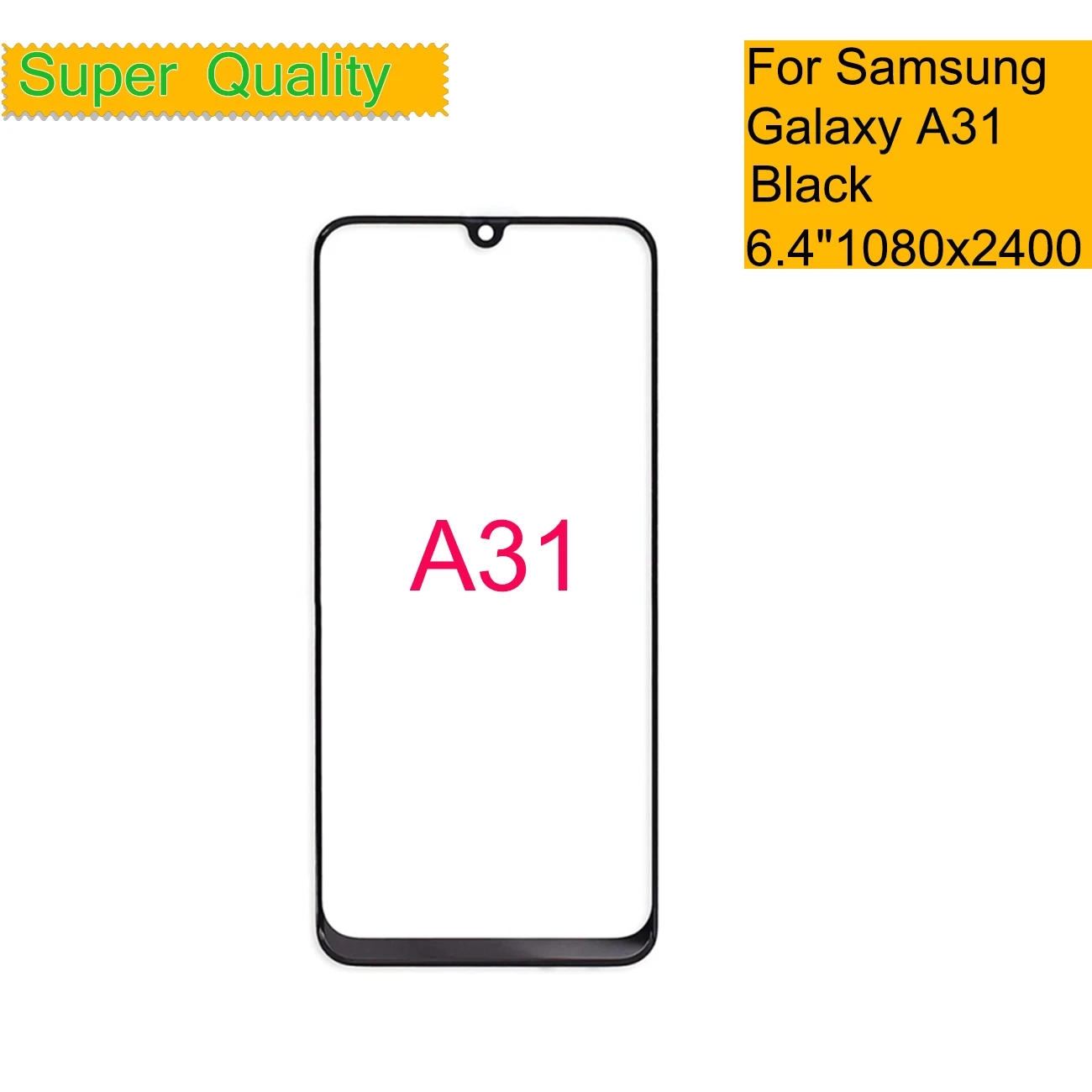 10 шт./лот для Samsung Galaxy A31 сенсорный экран передняя стеклянная панель ЖК Внешний