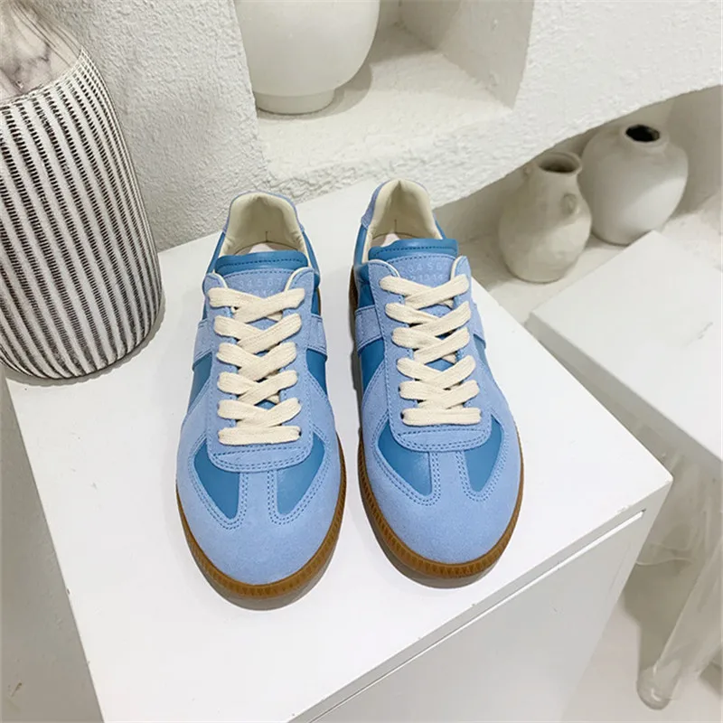 

Color Matching Women Casual Shoes Fashion Lace Up Breathable Round Toe Tide Shoes Comfortable Walking Shoes Hot Sale Mujer Shoe