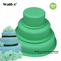 walfos beautiful three layer cake silicone fondant cake mold cake mould bakingware tool