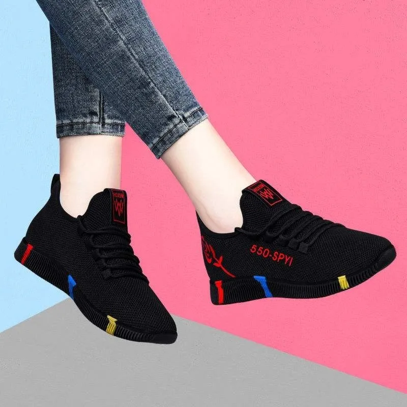 

Walking All-match Travel Moms Old Women's Spring New Single Fashion Shoes Mesh Casual Shoes Shoes Sneakers Women's Mesh Shoes Ol
